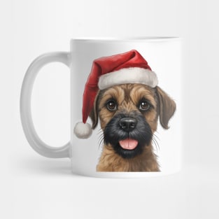 border terrier christmas Mug